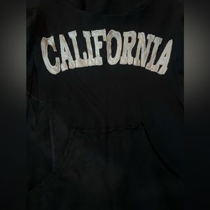 Black California hooded tee